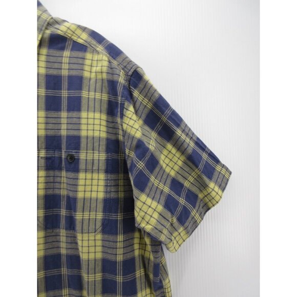 VINTAGE Ralph Lauren Polo Sport Shirt Large Linen Blend Button Up Plaid - Picture 3 of 11